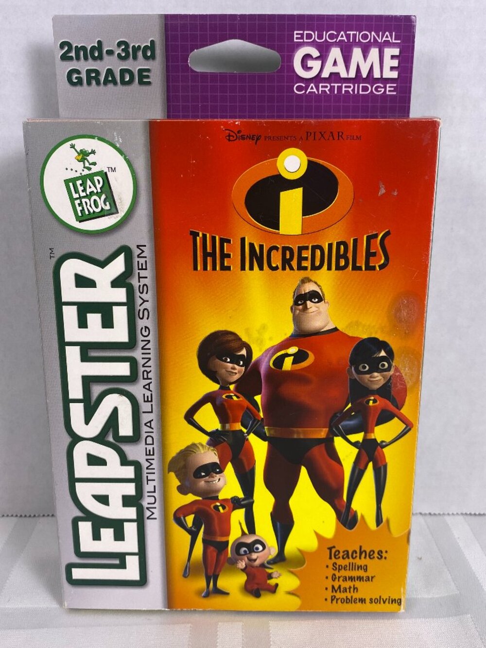 The Incredibles: Leapster Educational Game, Box & Parent Guide